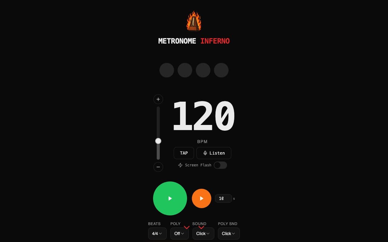Skärmdump av Metronome Inferno