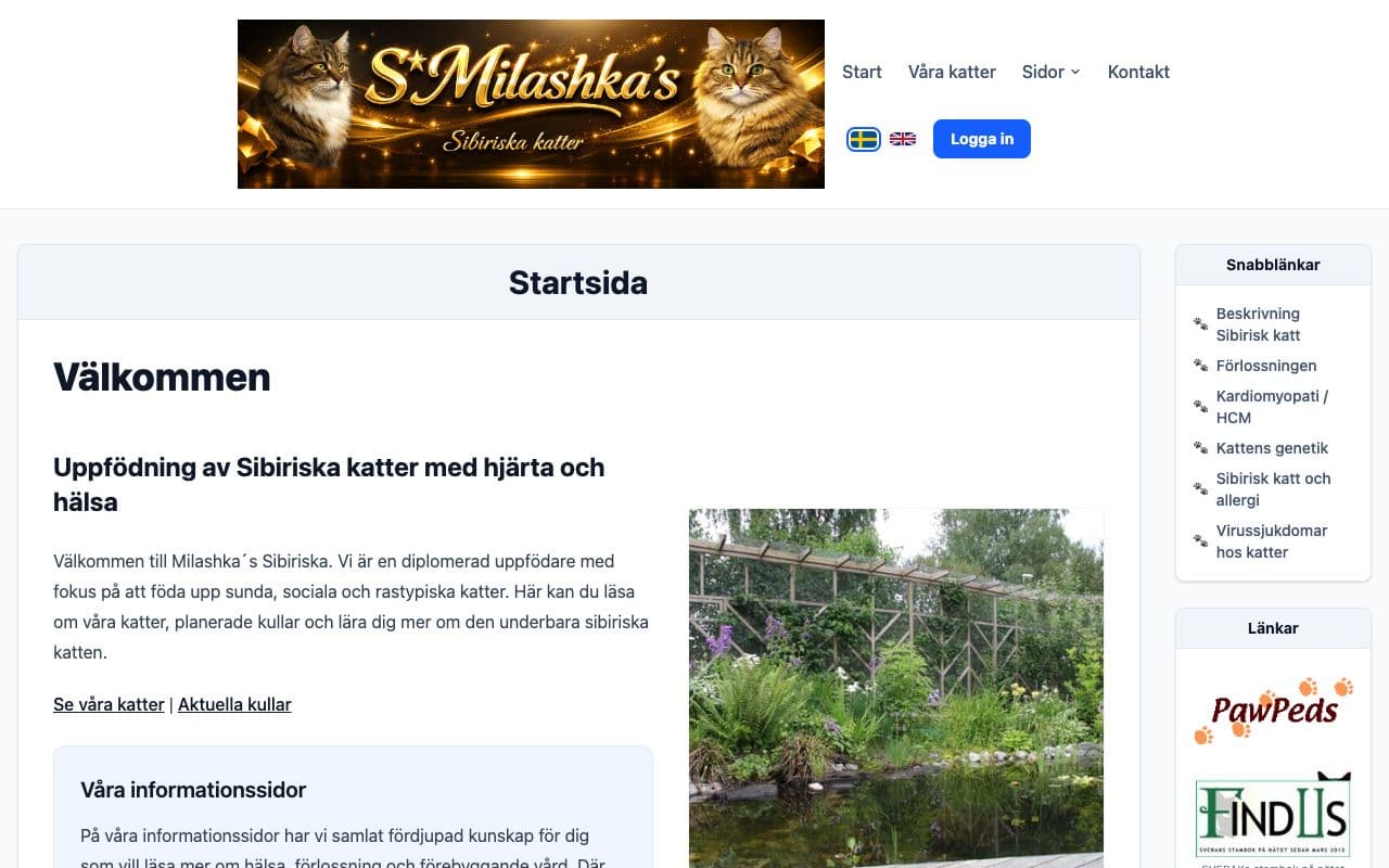 Skärmdump av S*Milashkas Sibirisk Katt