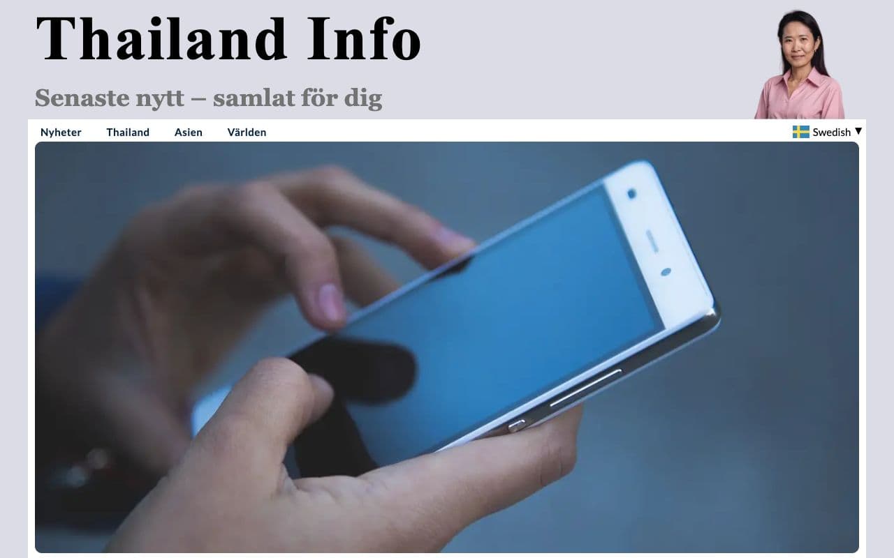 Skärmdump av Thailand Info